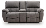 Bakerstein Galaxy Power Reclining Loveseat with Console by Ashley at Eve Furniture