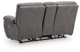 Bakerstein Galaxy Power Reclining Loveseat with Console by Ashley at Eve Furniture