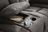 Bakerstein Galaxy Power Reclining Loveseat with Console by Ashley at Eve Furniture