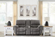 Bakerstein Galaxy Power Reclining Loveseat with Console by Ashley at Eve Furniture