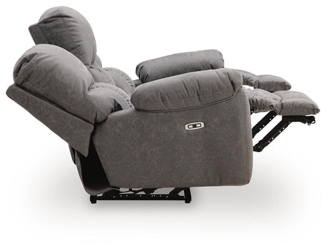 Bakerstein Galaxy Power Reclining Sofa by Ashley at Eve Furniture