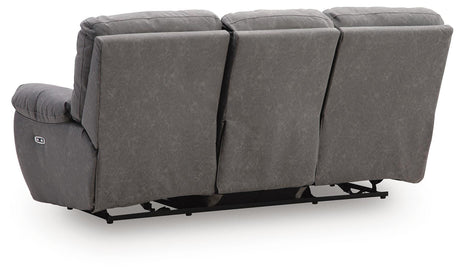 Bakerstein Galaxy Power Reclining Sofa by Ashley at Eve Furniture