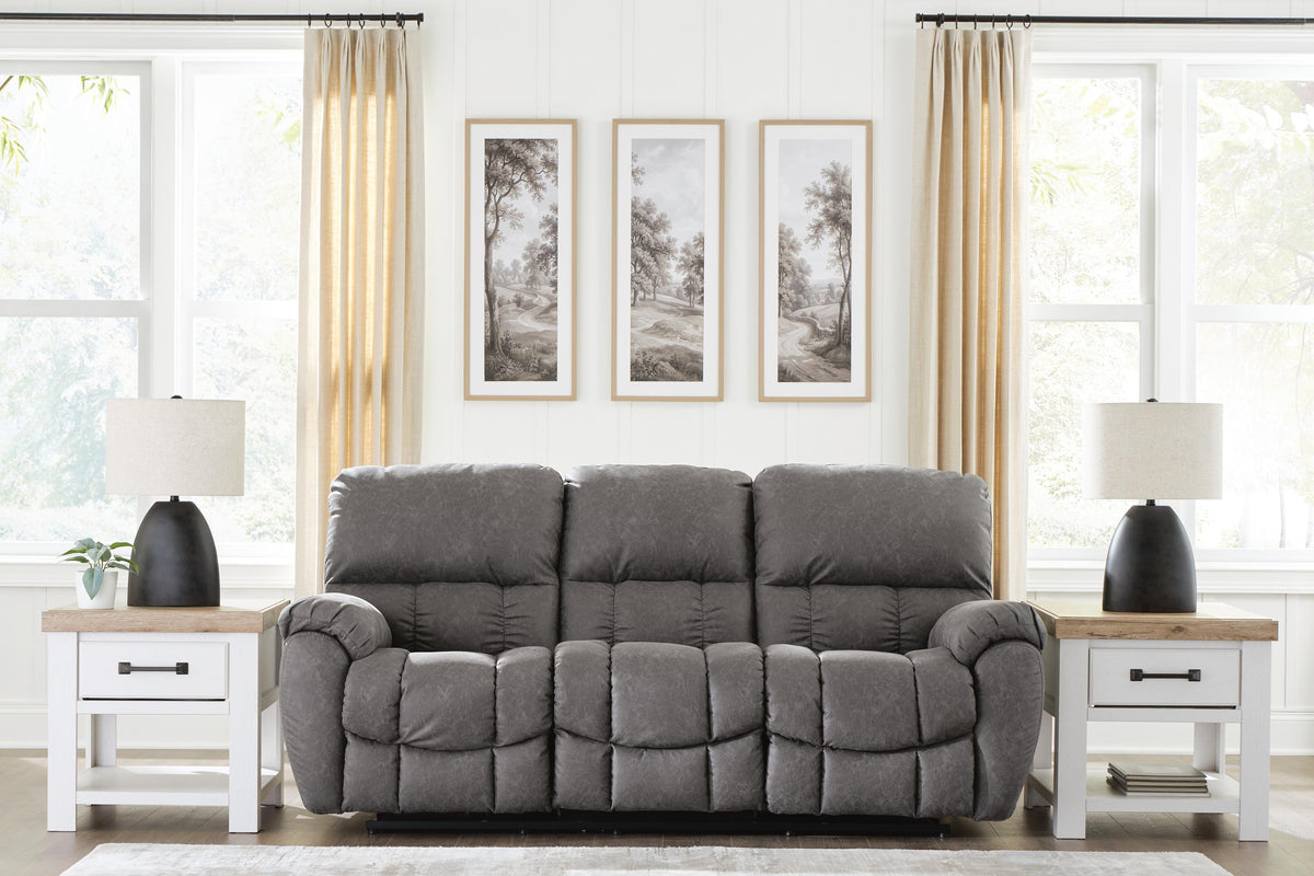 Bakerstein Galaxy Power Reclining Sofa by Ashley at Eve Furniture