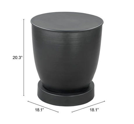 Baku Black Side Table by Zuomod at Eve Furniture