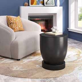 Baku Black Side Table by Zuomod at Eve Furniture