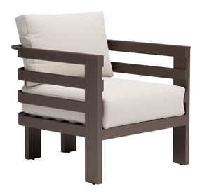 Bal Harbor White Outdoor Armchair by Zuomod at Eve Furniture