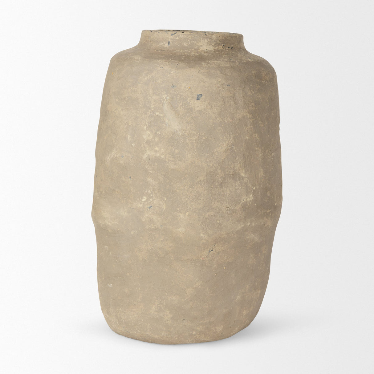 Bala Large Gray Paper Mache Vase by Mercana at Eve Furniture