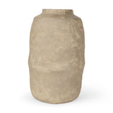 Bala Large Gray Paper Mache Vase by Mercana at Eve Furniture