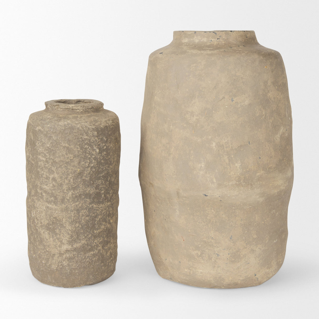 Bala Small Gray Paper Mache Vase by Mercana at Eve Furniture