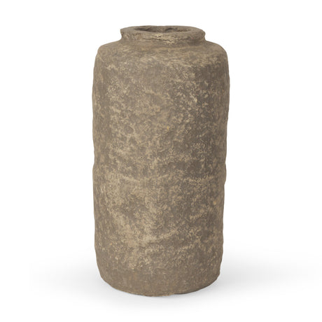 Bala Small Gray Paper Mache Vase by Mercana at Eve Furniture