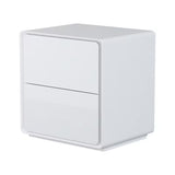 Balair Matte Gloss End Table with 2 Drawers by Eve Furniture at Eve Furniture