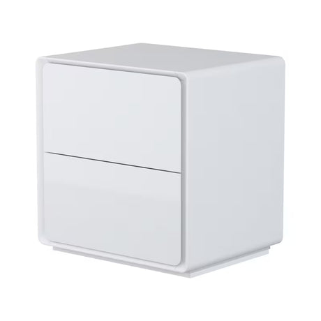 Balair Matte Gloss End Table with 2 Drawers by Eve Furniture at Eve Furniture