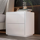 Balair Matte Gloss End Table with 2 Drawers by Eve Furniture at Eve Furniture