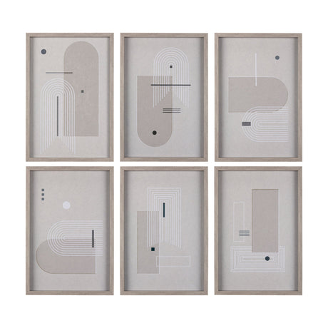 Balance V by Mercana Studio a Hand Embellished Textured Framed Art Print Matted under Glass by Mercana at Eve Furniture