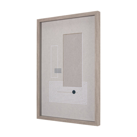 Balance VI by Mercana Studio a Hand Embellished Textured Framed Art Print Matted under Glass by Mercana at Eve Furniture