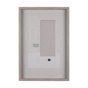 Balance VI by Mercana Studio a Hand Embellished Textured Framed Art Print Matted under Glass by Mercana at Eve Furniture