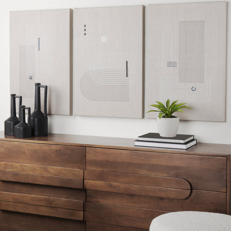 BalanceV I by Mercana Studio a Hand Embellished Textured Canvas by Mercana at Eve Furniture