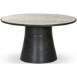 Balboa Outdoor Dining Table, Veined White Marble By Fourhands by Four Hands at Eve Furniture