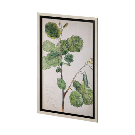 Bald Akvarellmalning by John Bauer a Hand Embellished Textured Framed Art Print Matted under Glass by Mercana at Eve Furniture