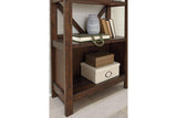 Baldridge Rustic Brown 75" Bookcase by Ashley at Eve Furniture