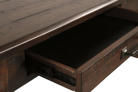 Baldridge Rustic Brown Home Office Desk by Ashley at Eve Furniture