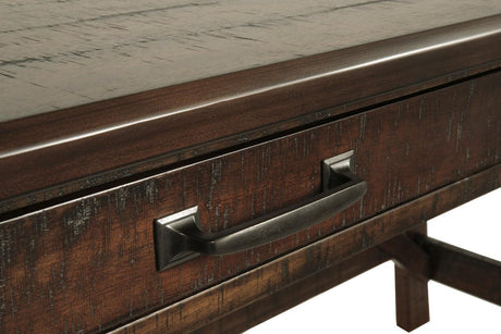 Baldridge Rustic Brown Home Office Desk by Ashley at Eve Furniture