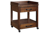 Baldridge Rustic Brown Printer Stand by ASHLEY FURNITURE at Eve Furniture