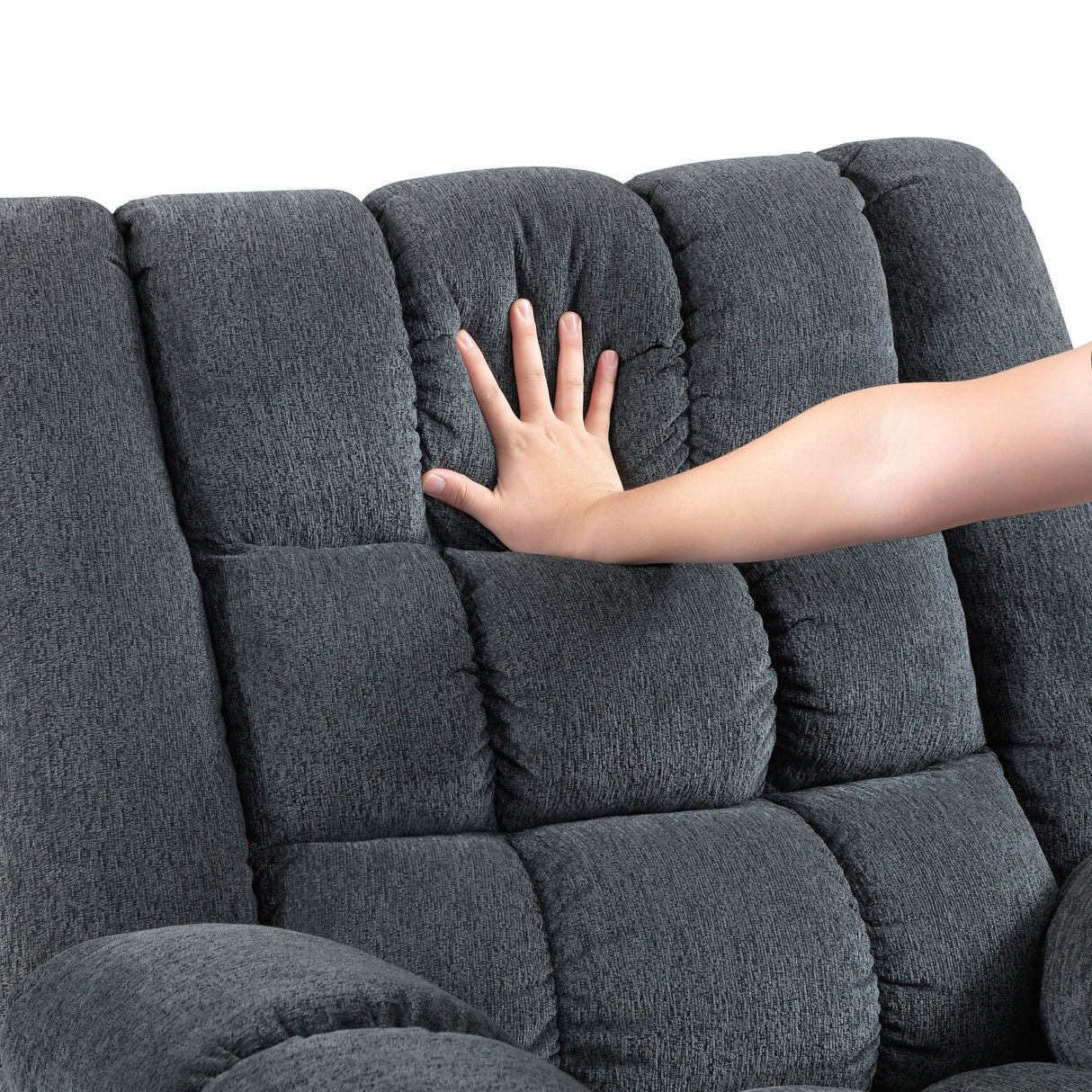 Baldwin Gray Rocker Reclining Chair