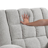 Baldwin Light Gray Rocker Reclining Chair