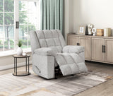 Baldwin Light Gray Rocker Reclining Chair