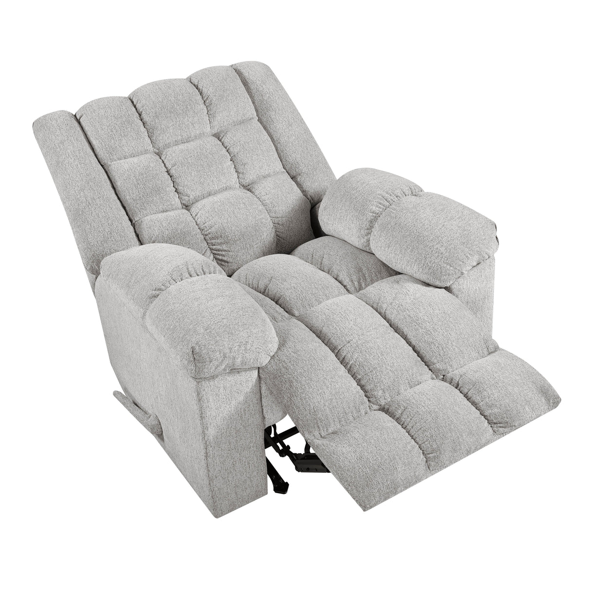 Baldwin Light Gray Rocker Reclining Chair