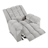 Baldwin Light Gray Rocker Reclining Chair