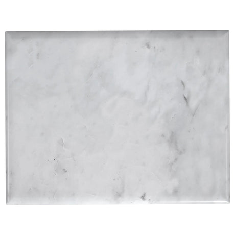 Baldwin White and Gold Rectangular Marble Top Side Table by Coaster at Eve Furniture