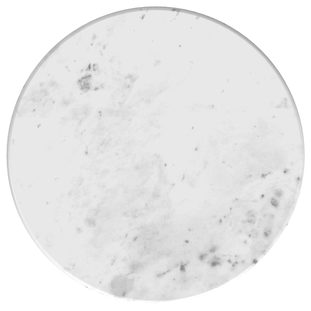 Baldwin White and Gold Round Marble Top Side Table by Coaster at Eve Furniture