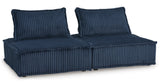 Bales Navy 2-Piece Modular Seating by Ashley at Eve Furniture