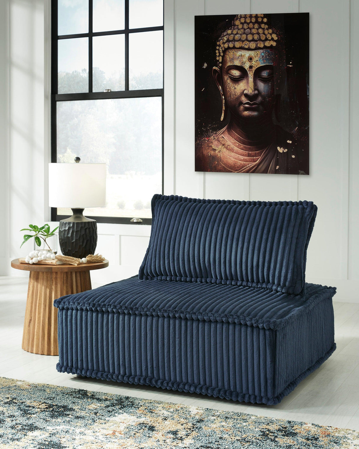 Bales Navy 3-Piece Modular Seating by Ashley at Eve Furniture