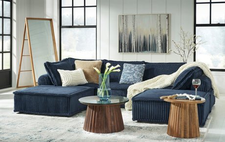 Bales Navy 5-Piece Modular Seating by Ashley at Eve Furniture