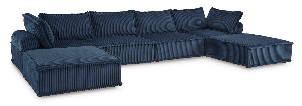 Bales Navy 6-Piece Modular Seating by Ashley at Eve Furniture