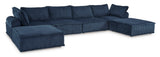 Bales Navy 6-Piece Modular Seating by Ashley at Eve Furniture