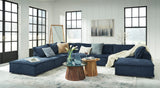 Bales Navy 7-Piece Modular Seating by Ashley at Eve Furniture