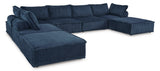 Bales Navy 7-Piece Modular Seating by Ashley at Eve Furniture