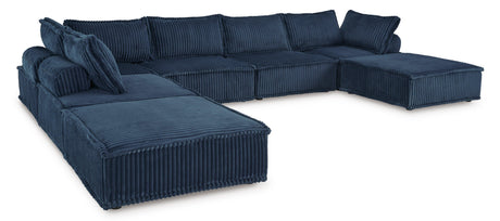 Bales Navy 7-Piece Modular Seating by Ashley at Eve Furniture