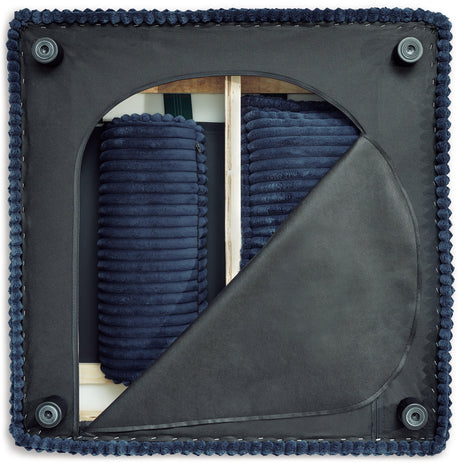 Bales Navy Accent Chair by Ashley at Eve Furniture