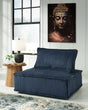 Bales Navy Accent Chair by Ashley at Eve Furniture
