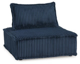 Bales Navy Accent Chair by Ashley at Eve Furniture