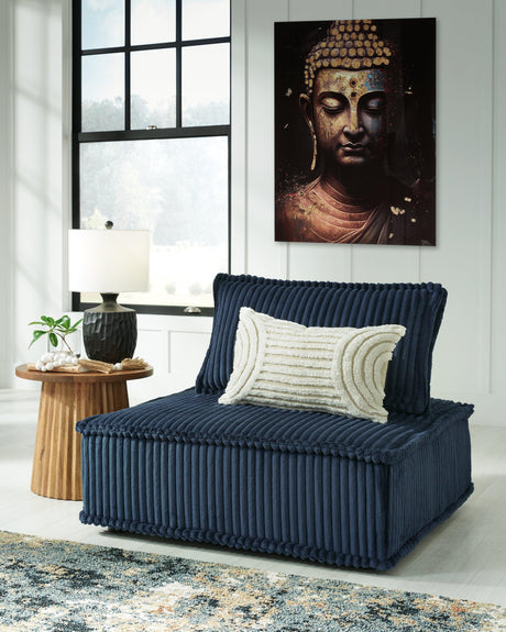 Bales Navy Accent Chair by Ashley at Eve Furniture