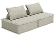 Bales Taupe 2-Piece Modular Seating by Ashley at Eve Furniture