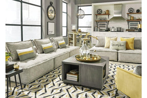 Bales Taupe 3-Piece Modular Seating by Ashley at Eve Furniture