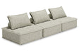 Bales Taupe 3-Piece Modular Seating by Ashley at Eve Furniture