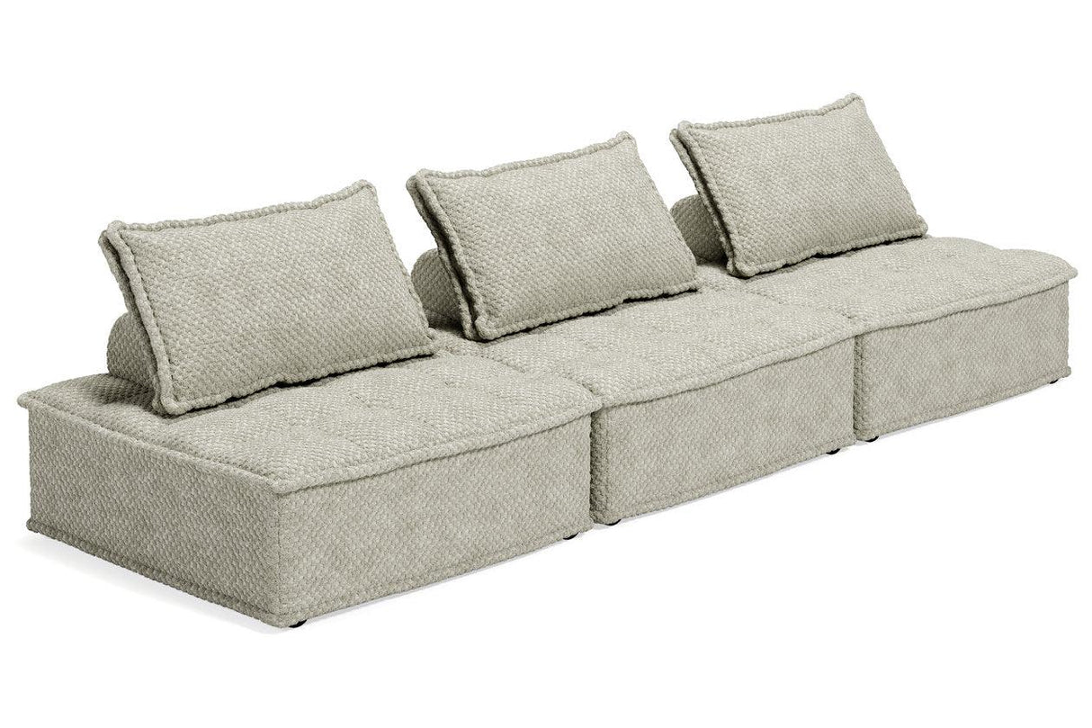 Bales Taupe 3-Piece Modular Seating by Ashley at Eve Furniture